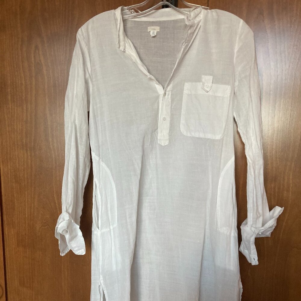 White Cotton Dosa Kaftan